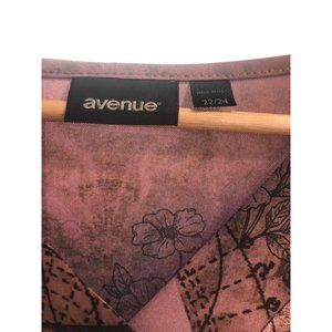 AVENUE Ladies ARTSY Career PLUS SIZE 22/24 Blouse Office Attire